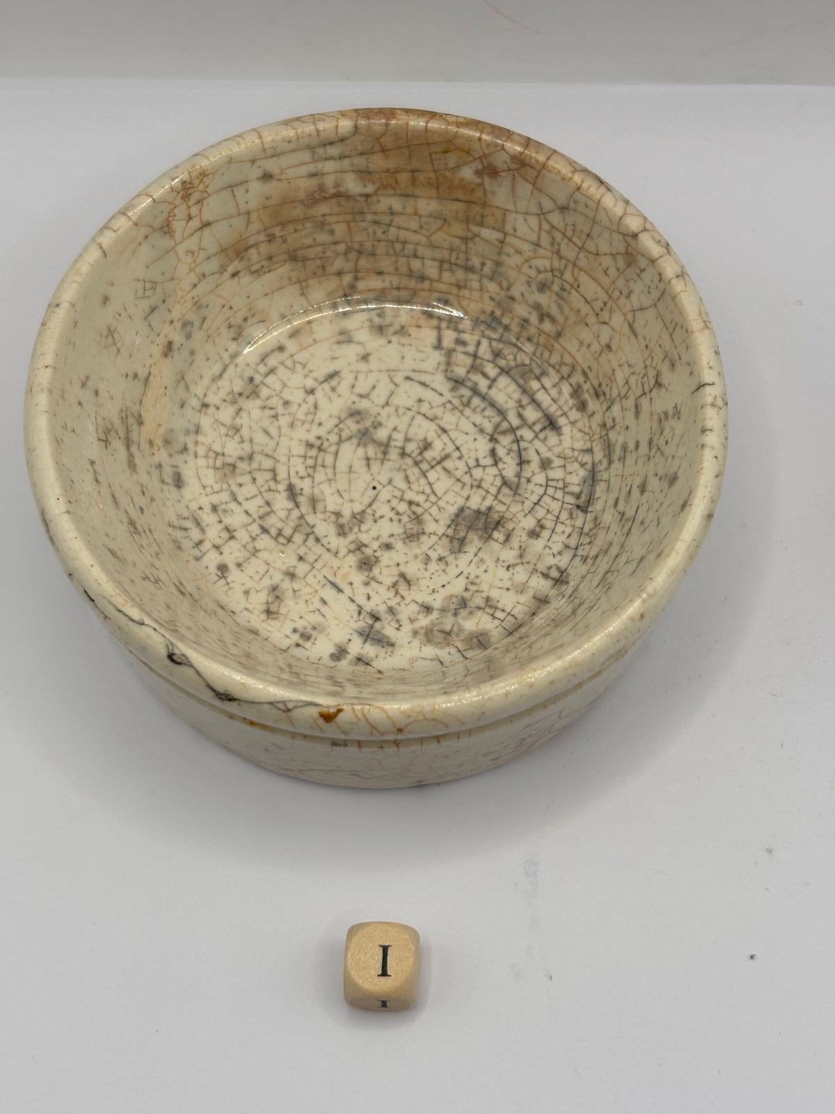 Old plain stoneware meat paste pot. Potted meat (i)