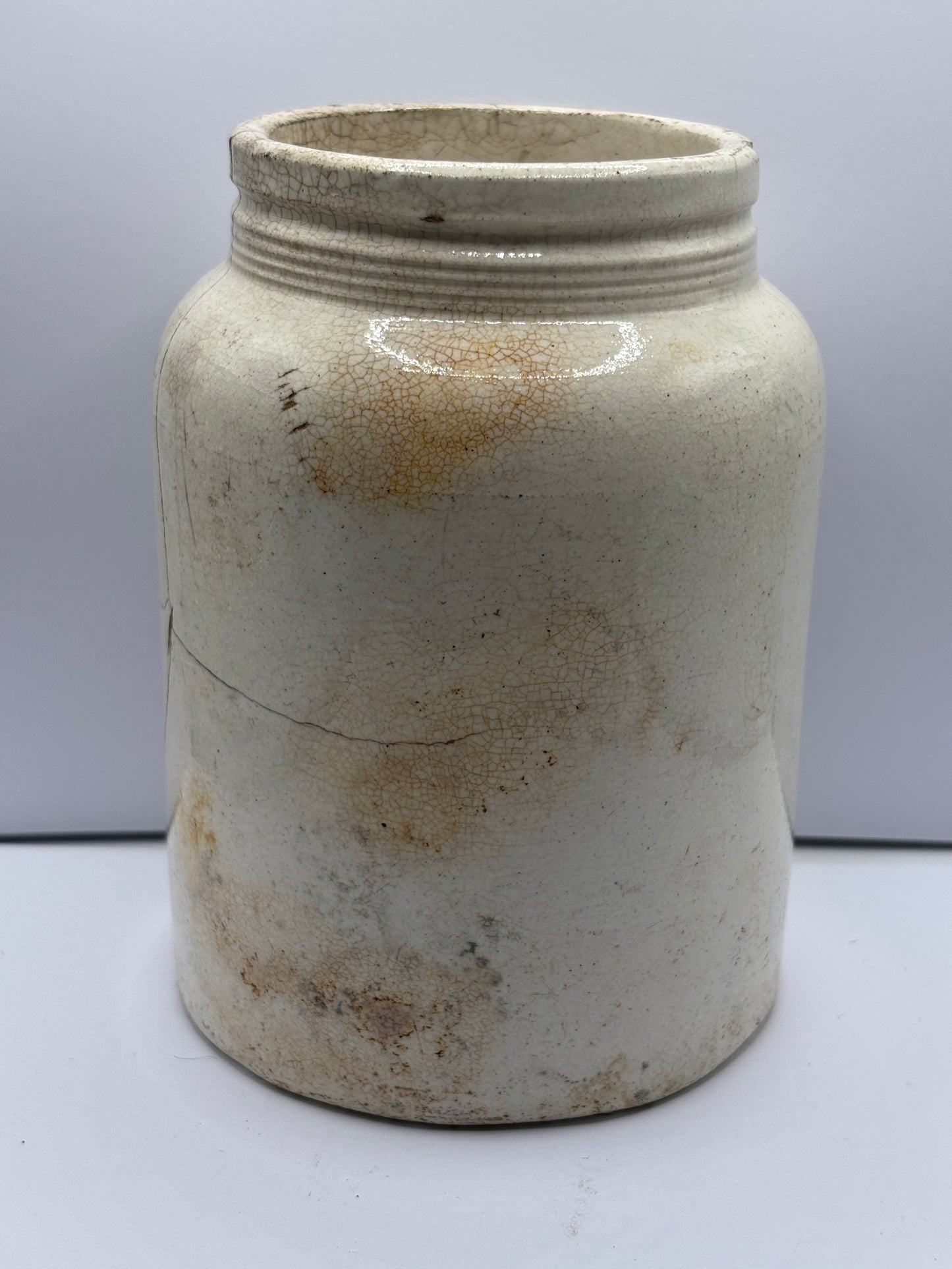 Old rare 2lb John Moir marmalade jar, The seville orange marmalade. Damaged