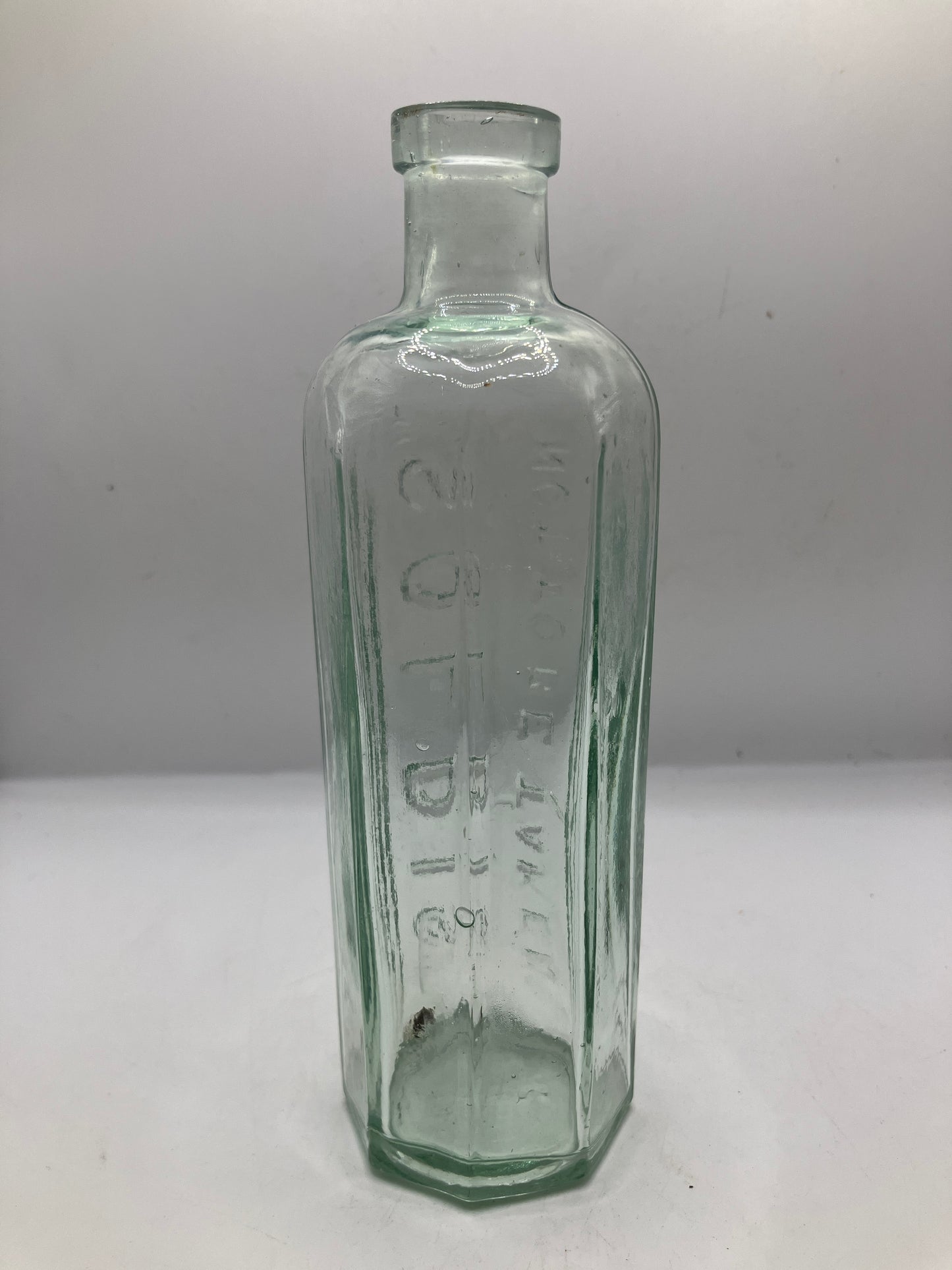 Soldis ribbed poison bottle, not to be taken