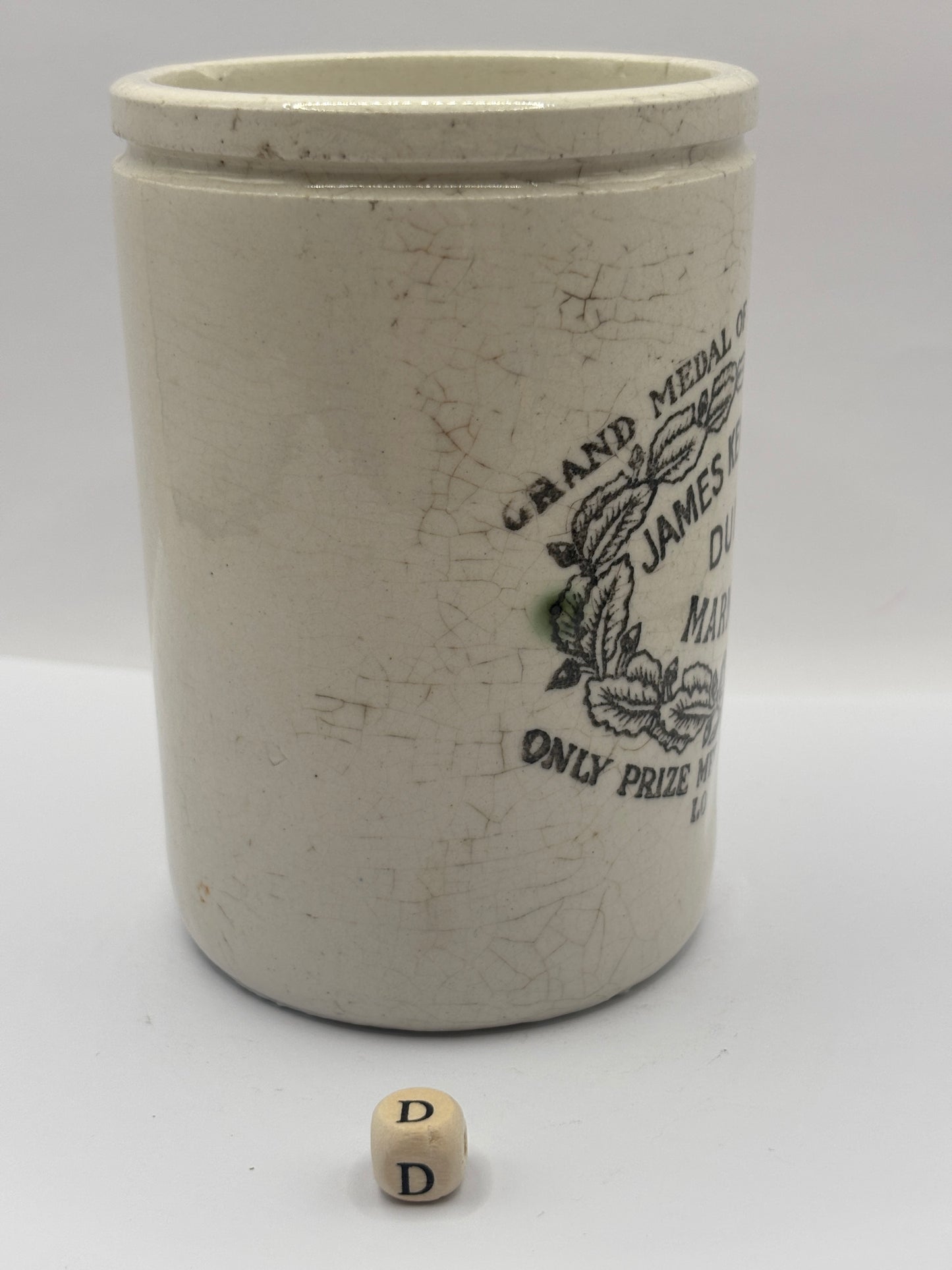 Old 1lb James Keiller Dundee marmalade Jar (D)