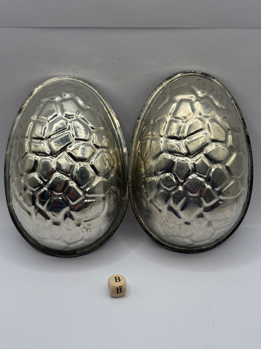 Vintage chocolate egg mold, easter egg mold (B)