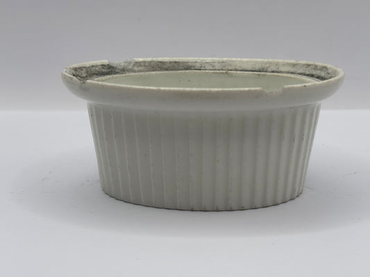 Old french stoneware dish