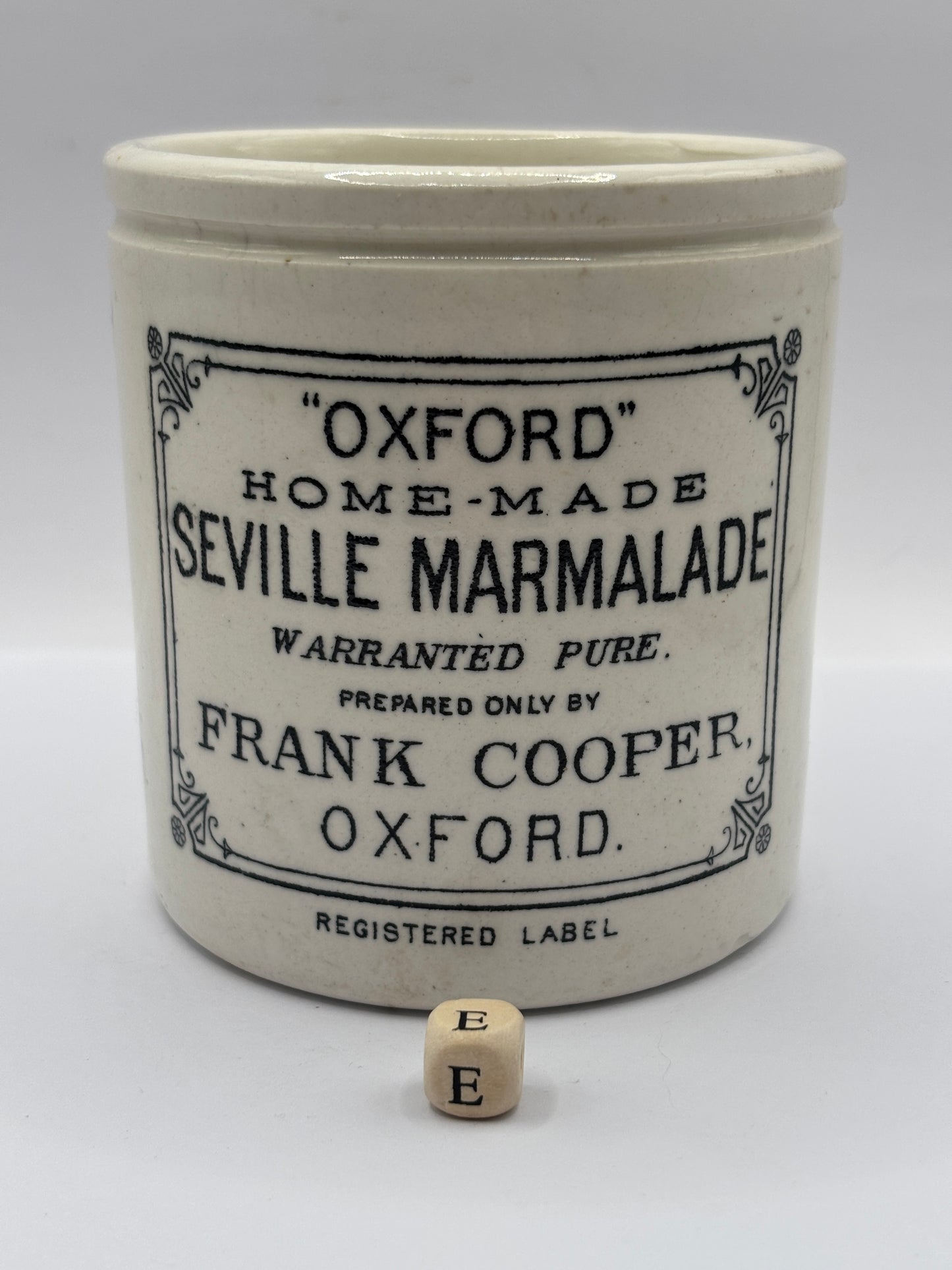 Old 1lb Frank Cooper marmalade Jar (E)