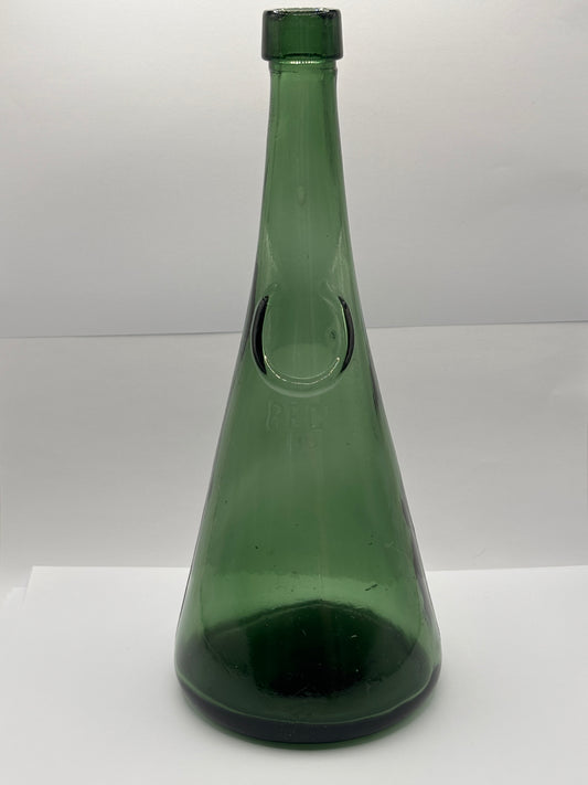 Old large dark green bottle