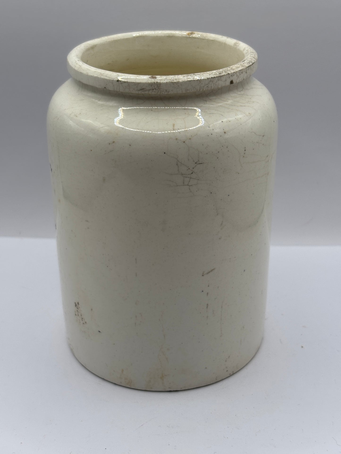 Old 2lb rolled top Dundee marmalade jar, collared top