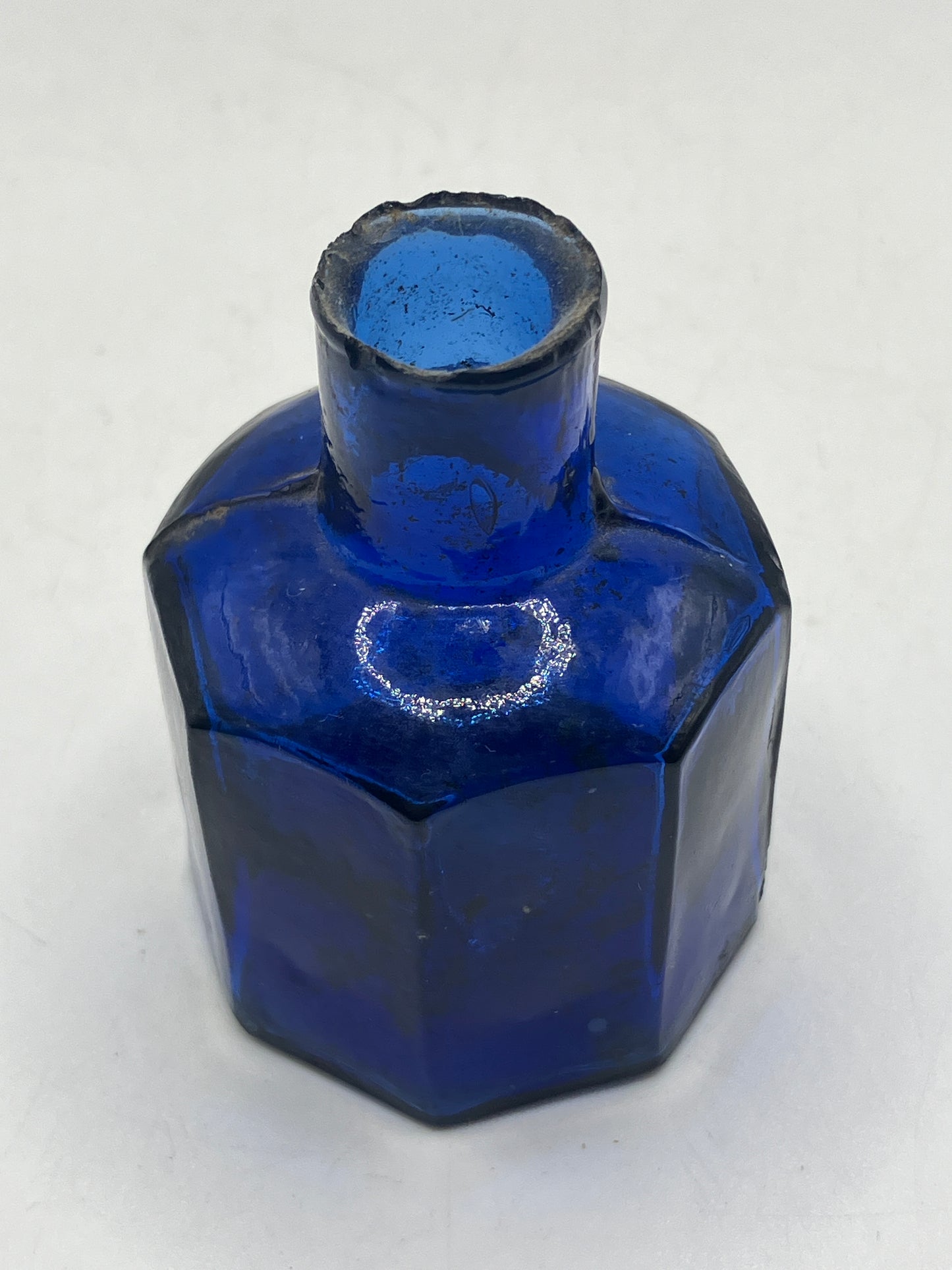 Cobalt blue ink bottle