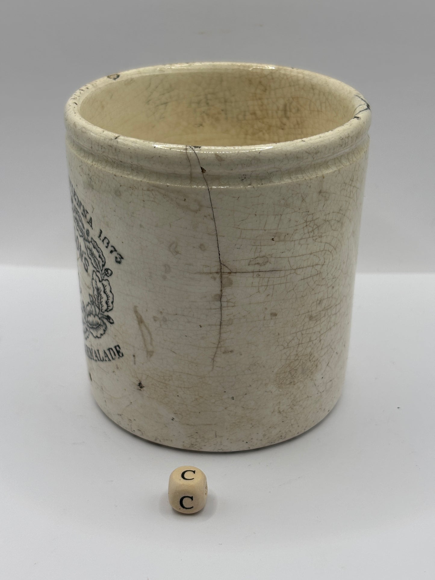Old 1lb James Keiller dundee marmalade jar (C)