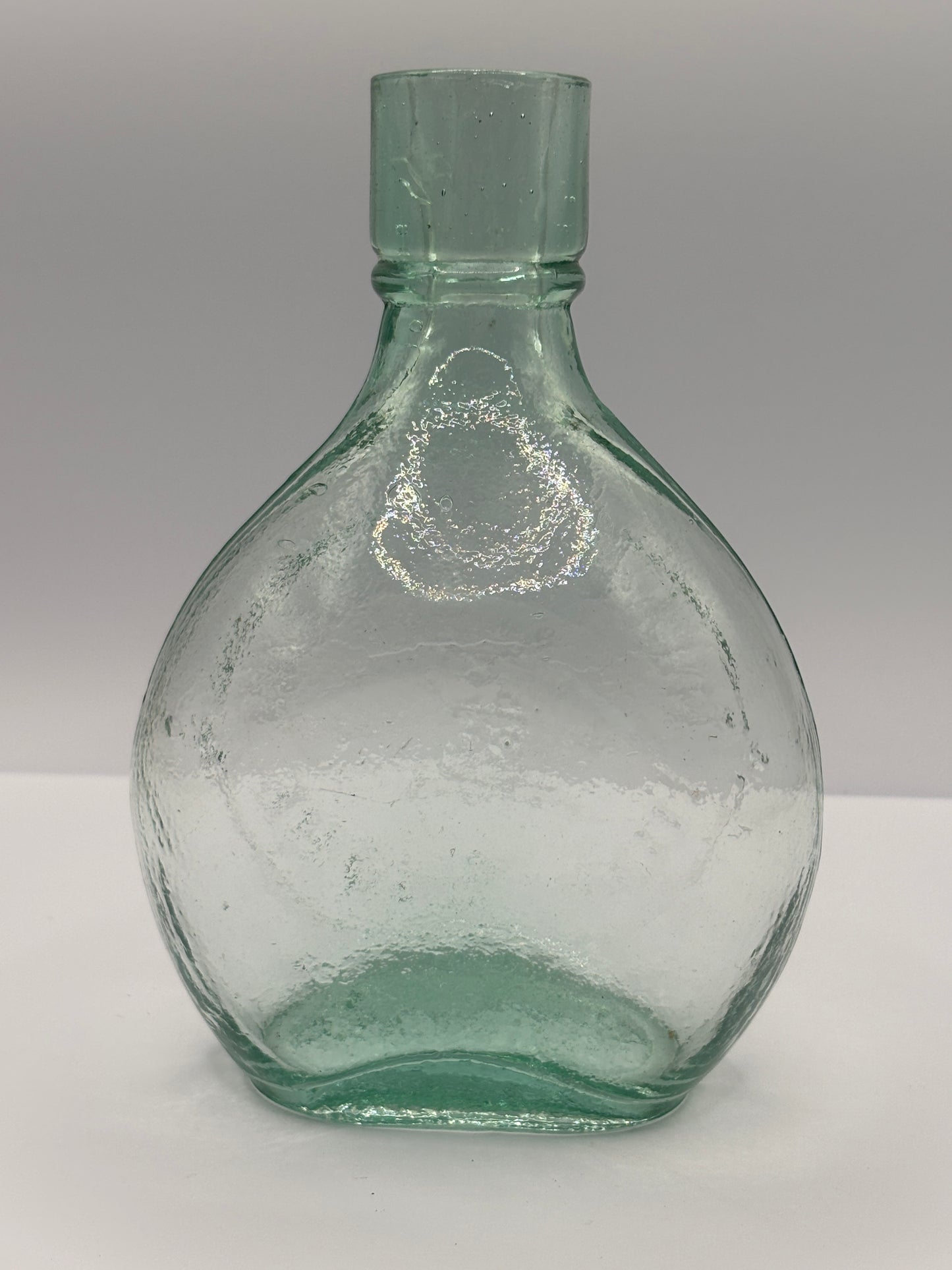 Old aqua glass baby feeder. The international feeder