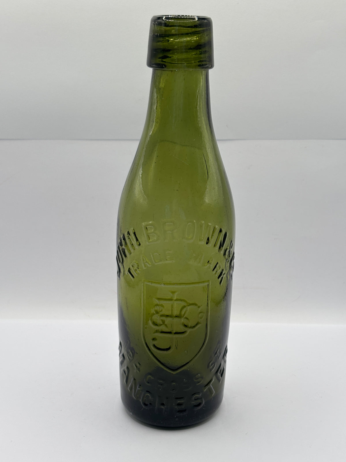 Old advertising beer bottle, John Brown & Co, Manchester