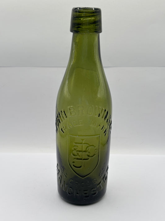 Old advertising beer bottle, John Brown & Co, Manchester