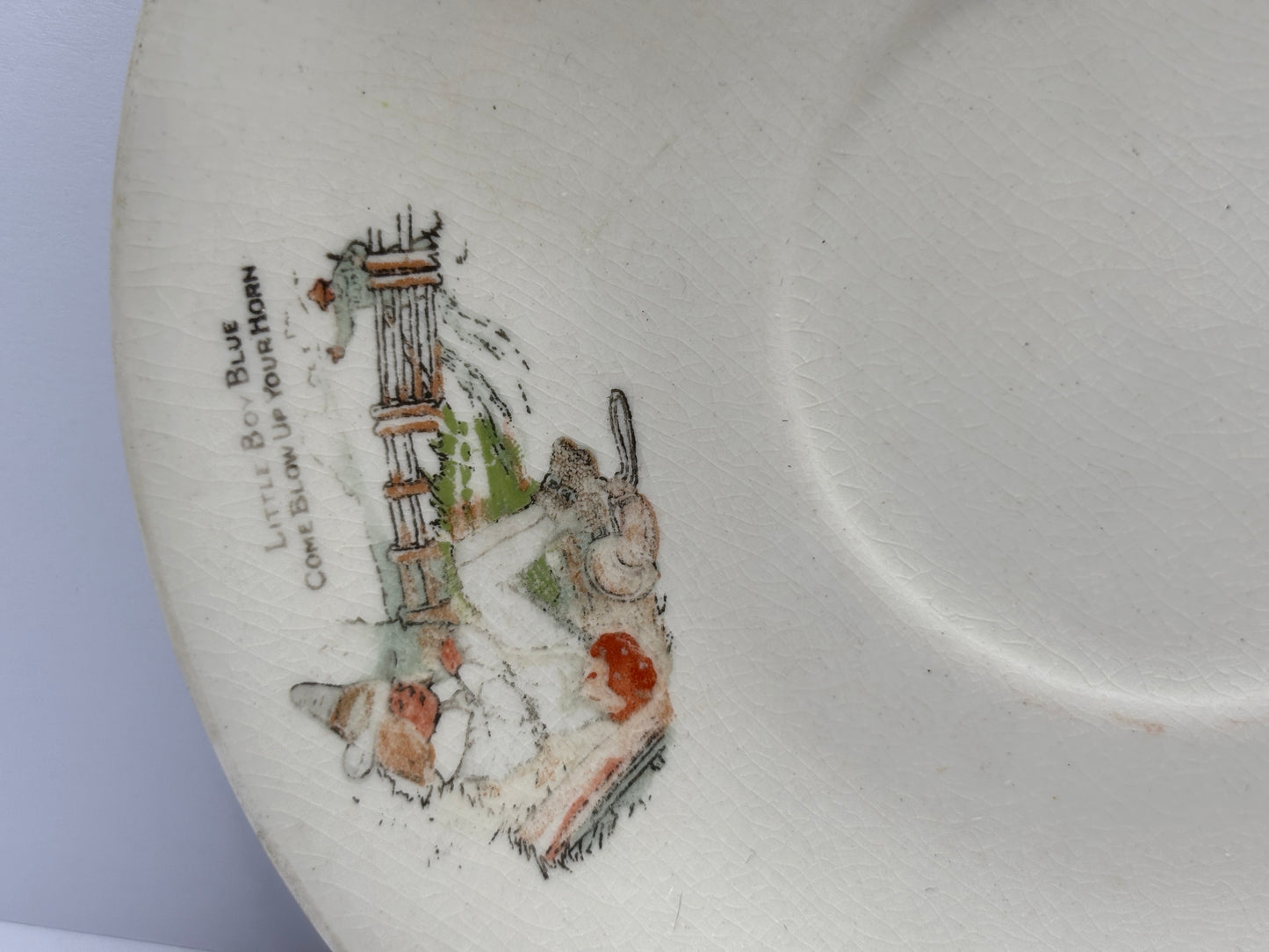 Old nursery rhyme plate