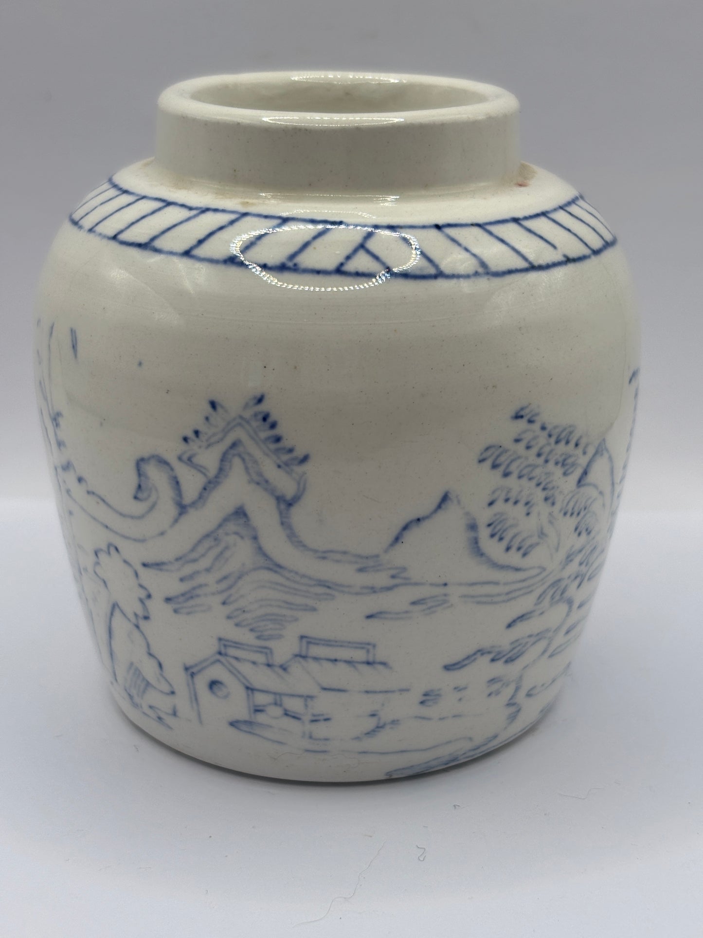 Old stoneware chinese ginger jar