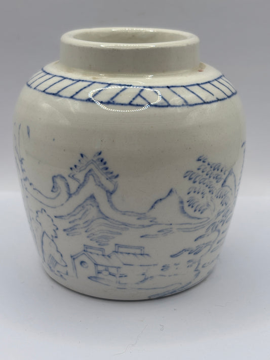 Old stoneware ginger jar