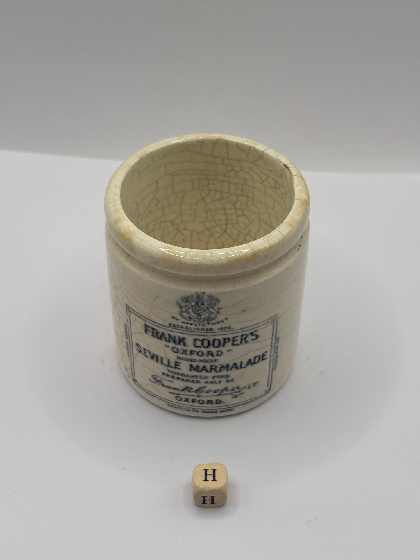 Old small sample size frank coopers marmalade jar (H) 6.7cms