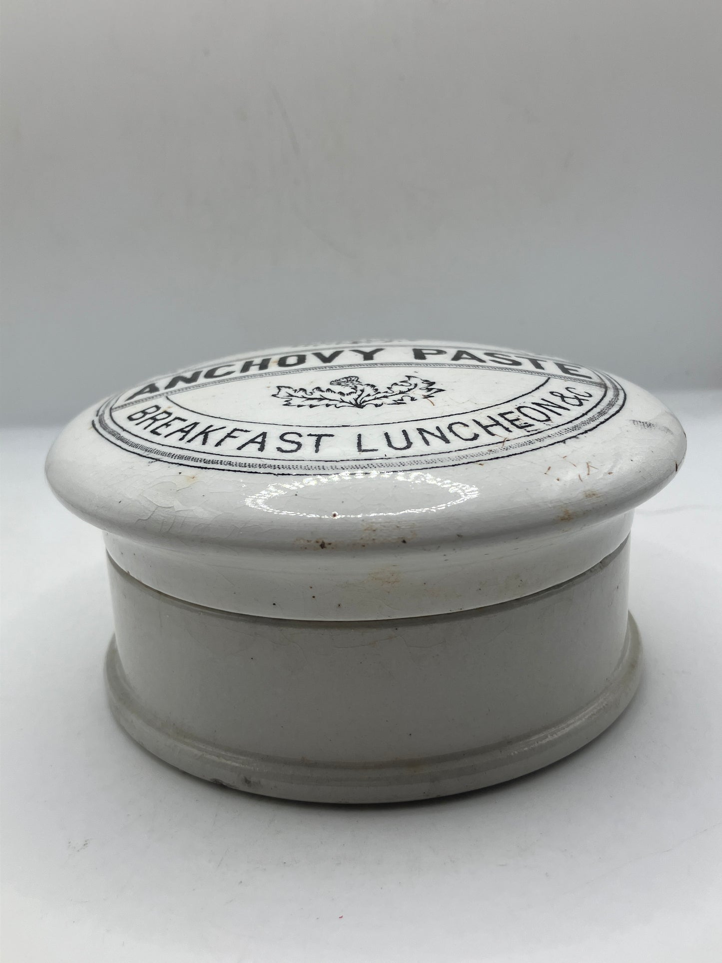 Advertising lid & base, anchovy paste