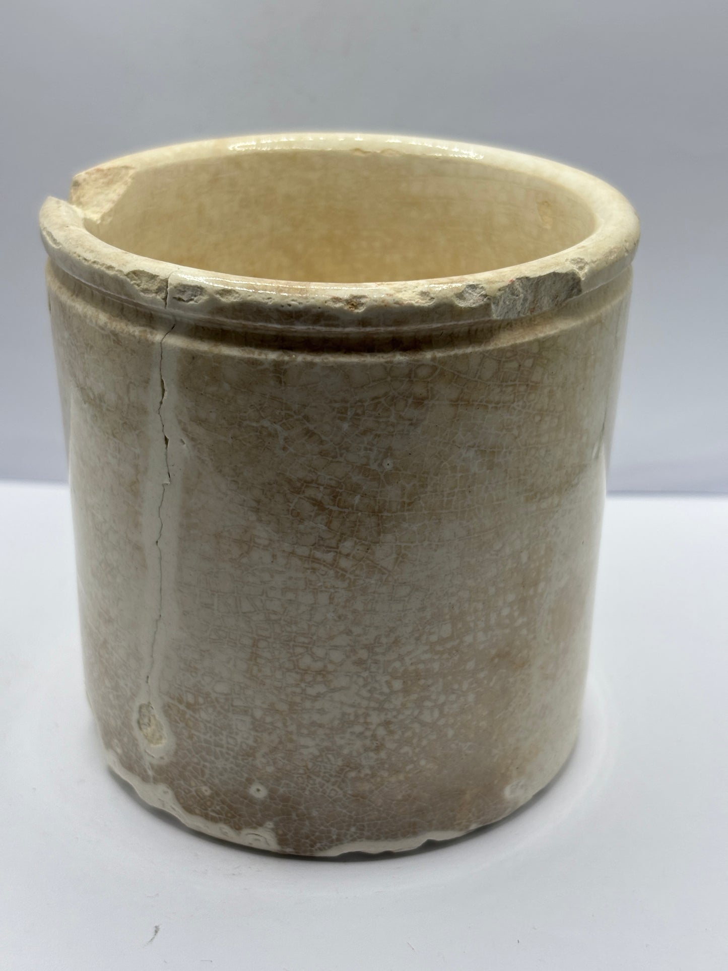 Rare John moir advertising marmalade jar, Pure orange marmalade. Damaged