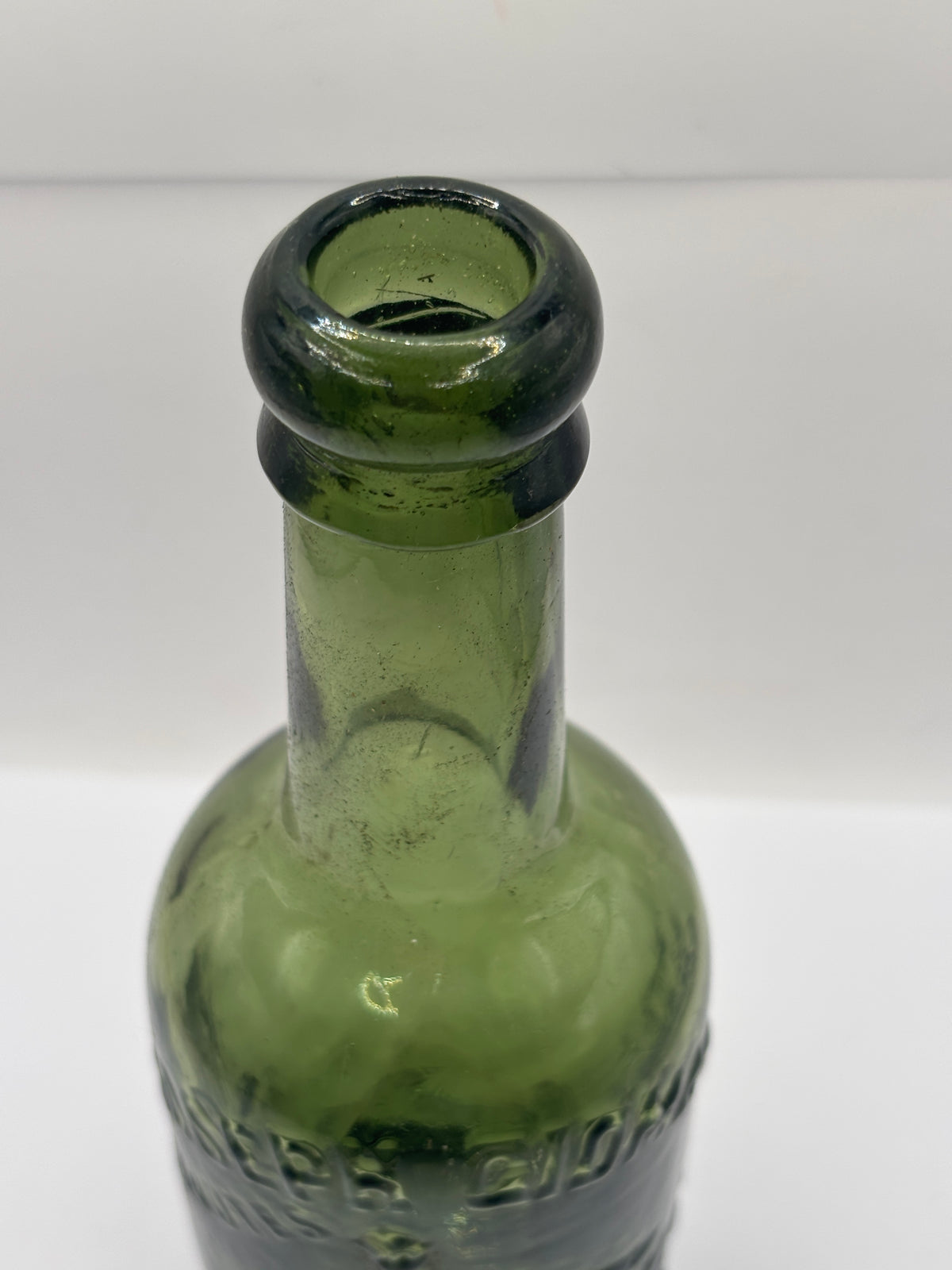 Old advertising beer bottle, King Canute, Joseph Gidman, Manchester