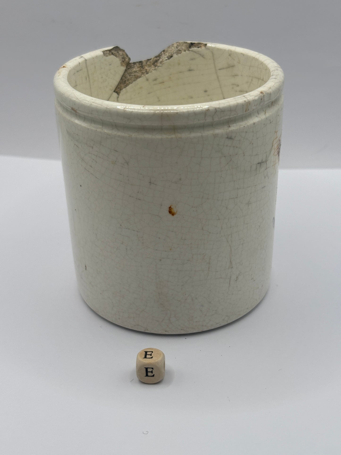 Old 1lb James Keiller Dundee marmalade Jar (E) damaged