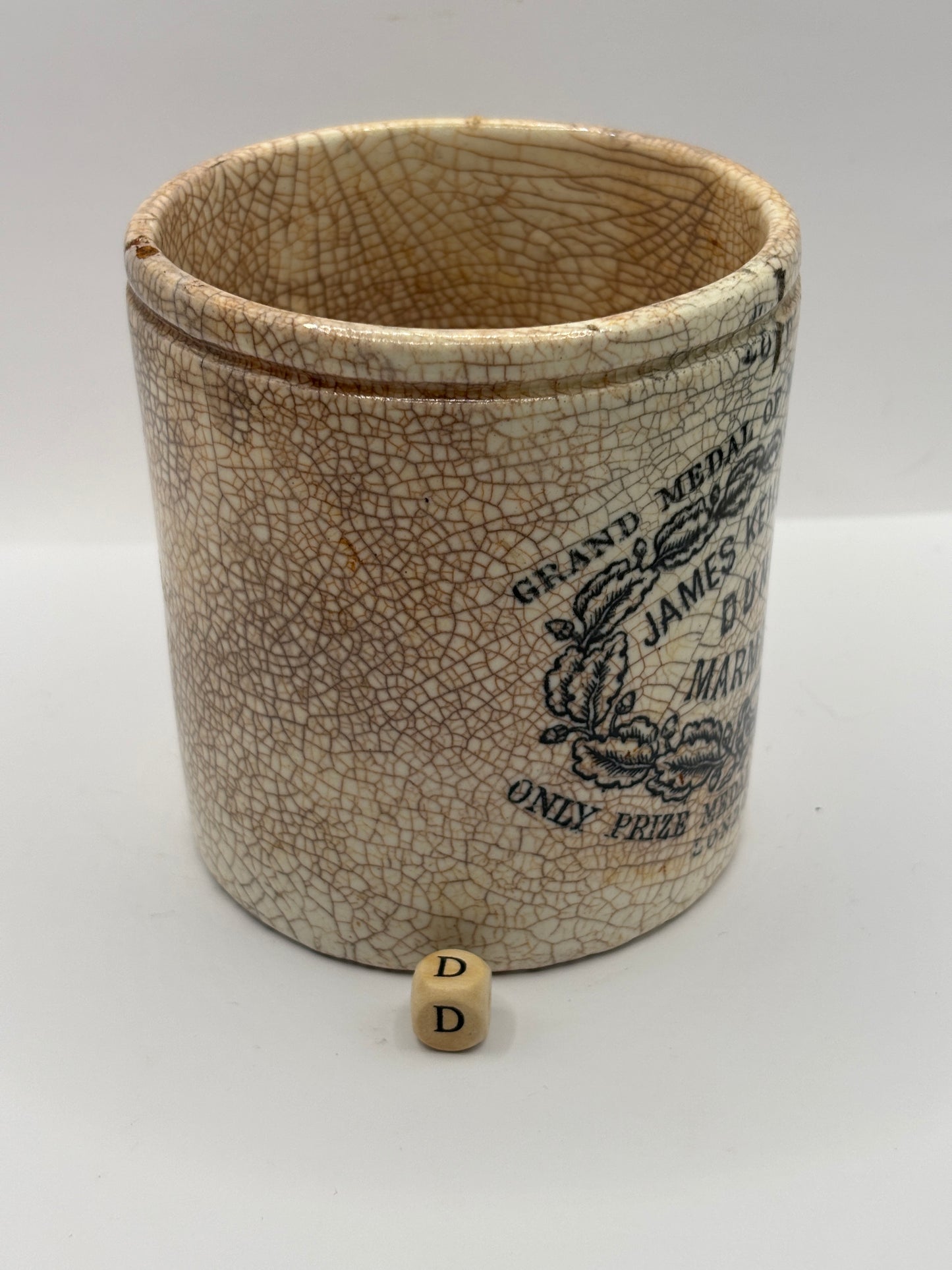 Old 1lb James Keiller dundee marmalade jar (D)