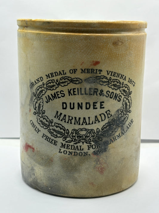 3lb James Keiller Dundee Marmalade jar. Super Stained