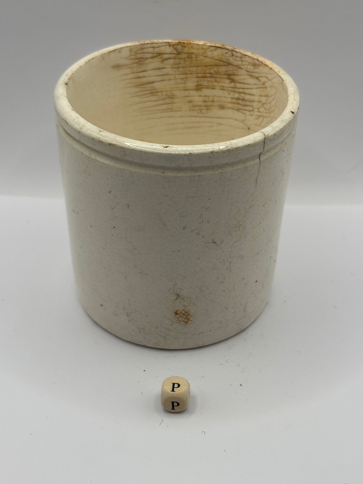 Old plain stoneware marmalade jar (P) Mailing