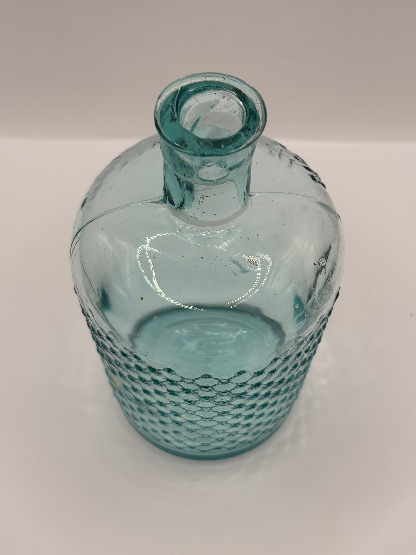 Old aqua glass lysol bottle, not to be taken internally