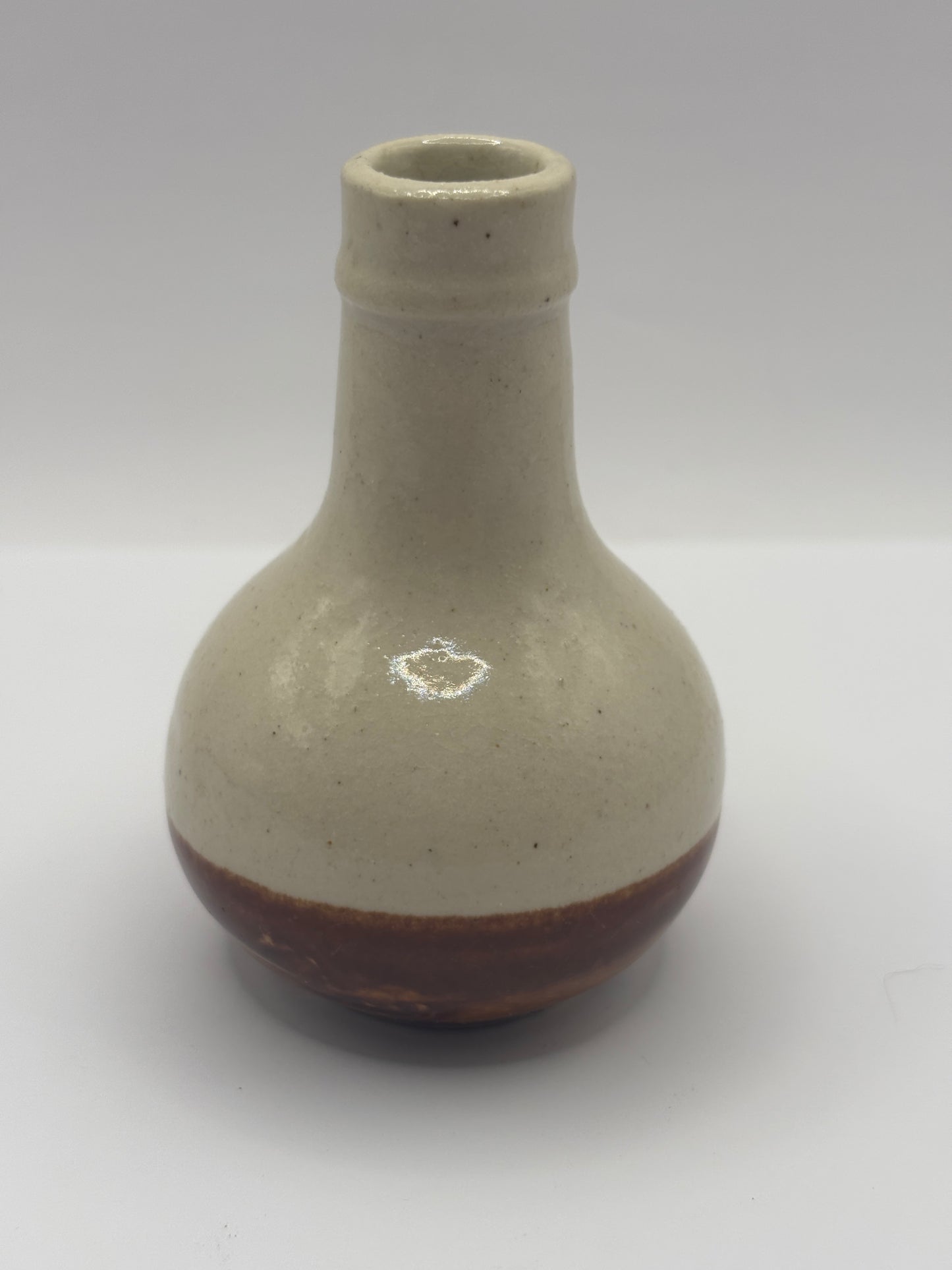 Old french stoneware cusenier bottle, cognac bottle
