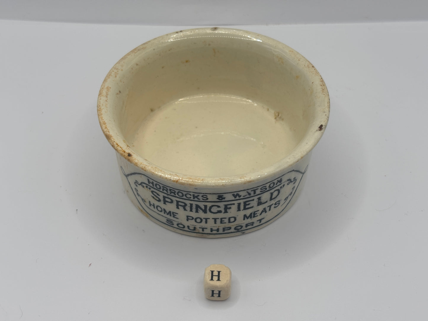 Old springfield advertising meat paste pot (H)
