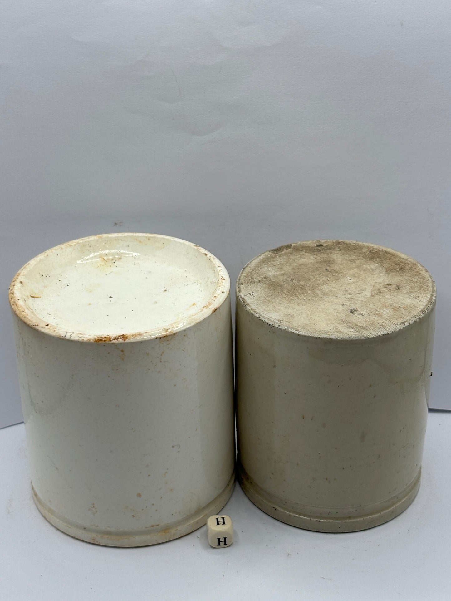 2 old advertising pots, Gray & Sons. Jam & marmalade