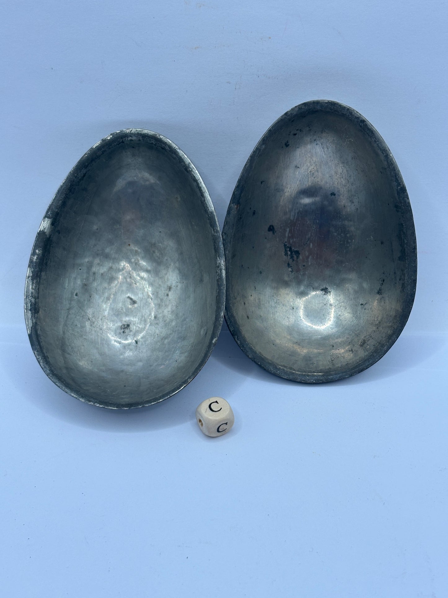 Vintage chocolate egg mold, easter egg mold (c)