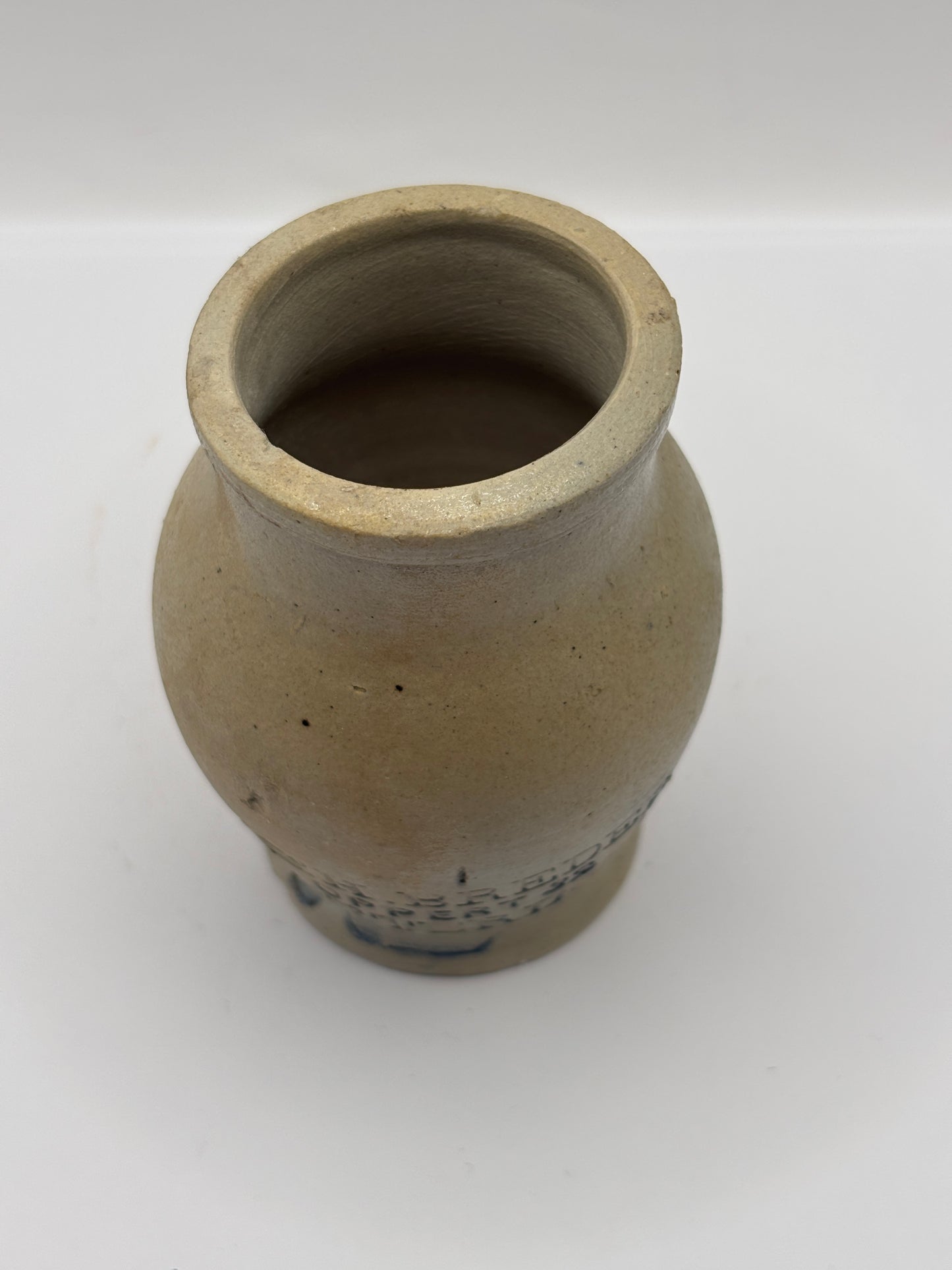 Old impressed stoneware jug, Rotterdam