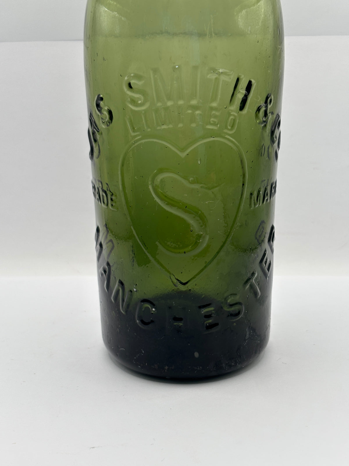 Old advertising beer bottle, Jas Smith & Co, Manchester