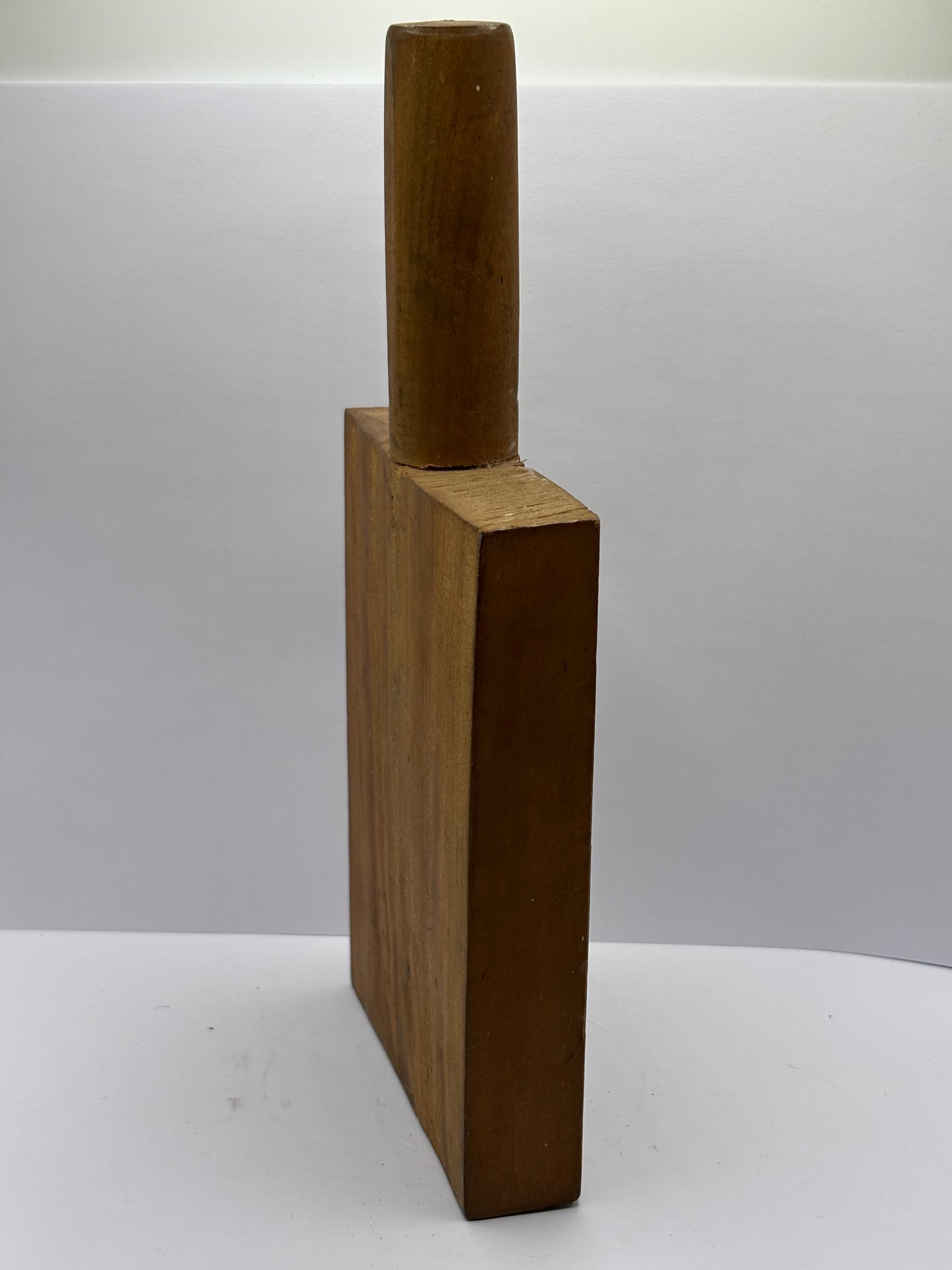 Old japanese wooden carved mold, biscuit/butter mold?