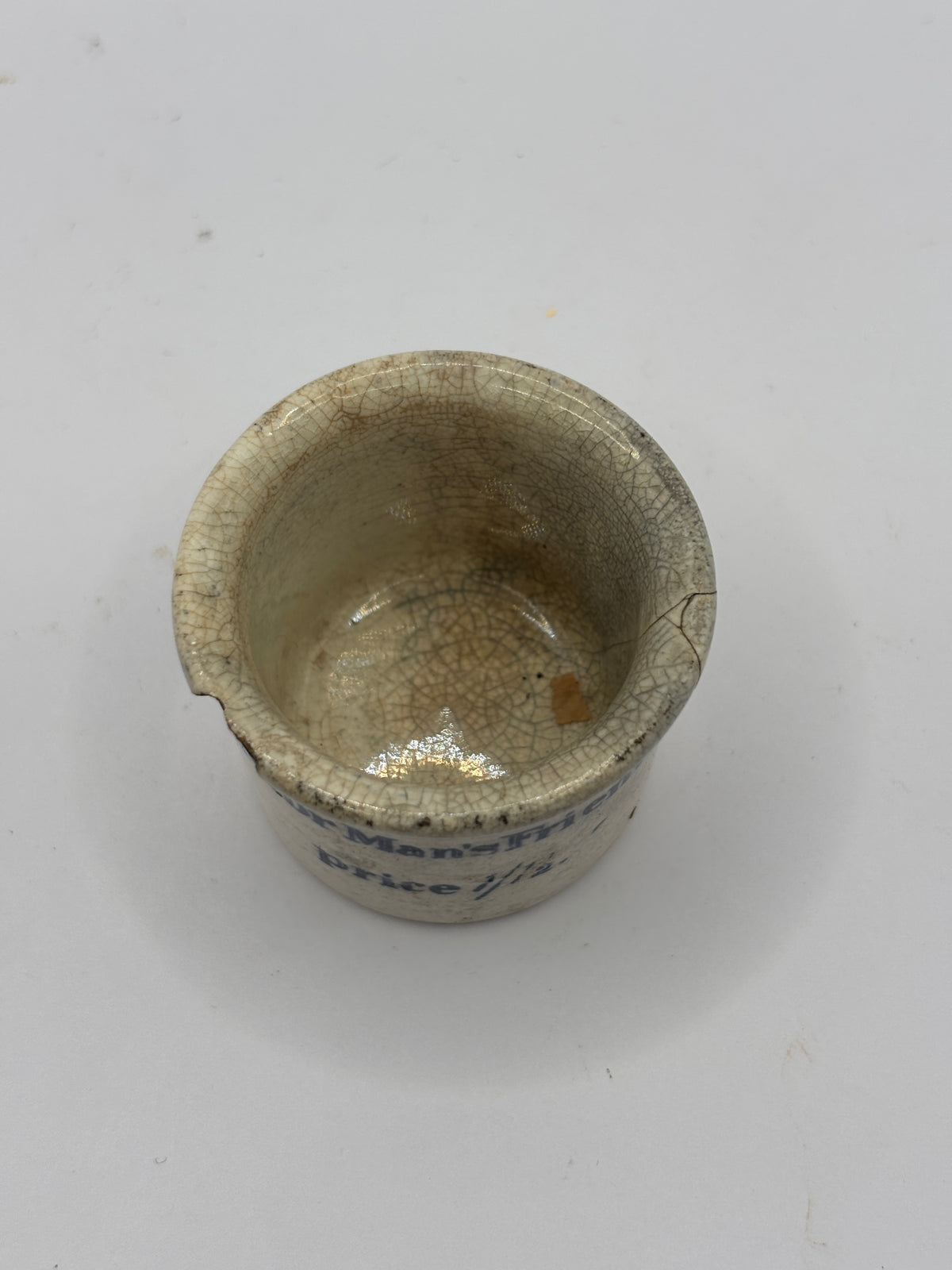 Old advertising ointment pot, Dr Roberts Poor mans friend