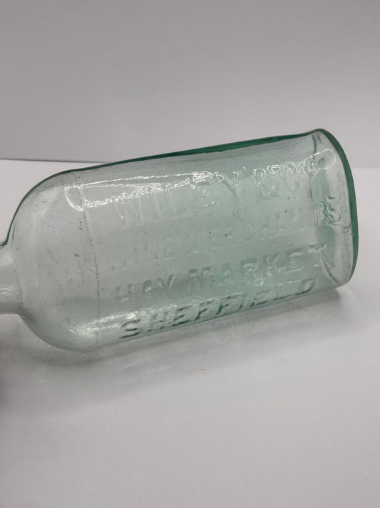 Old sheffield spirit flask, Wiley & Co wine merchants hay market, Sheffield (smaller)