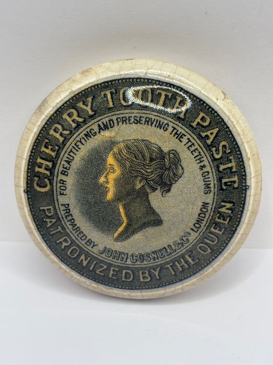 Old advertising lid, John Gosnells cherry toothpaste 🍒