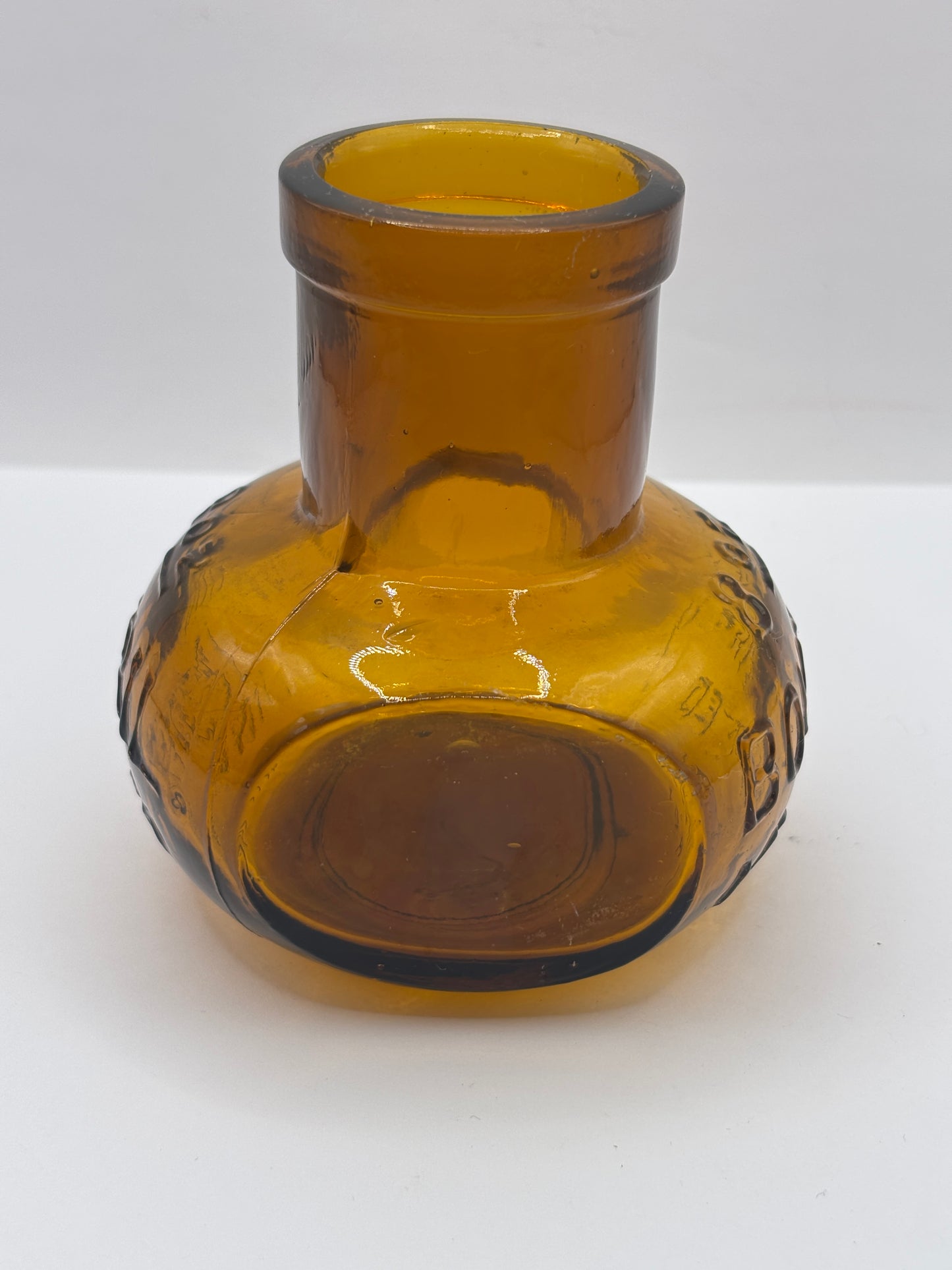 old amber glass bovril bottle 8oz