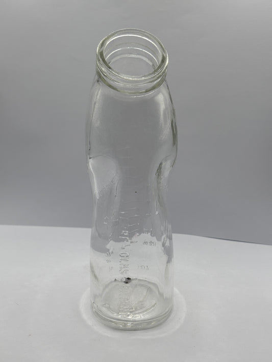Old clear glass baby feeder. Bruxelles