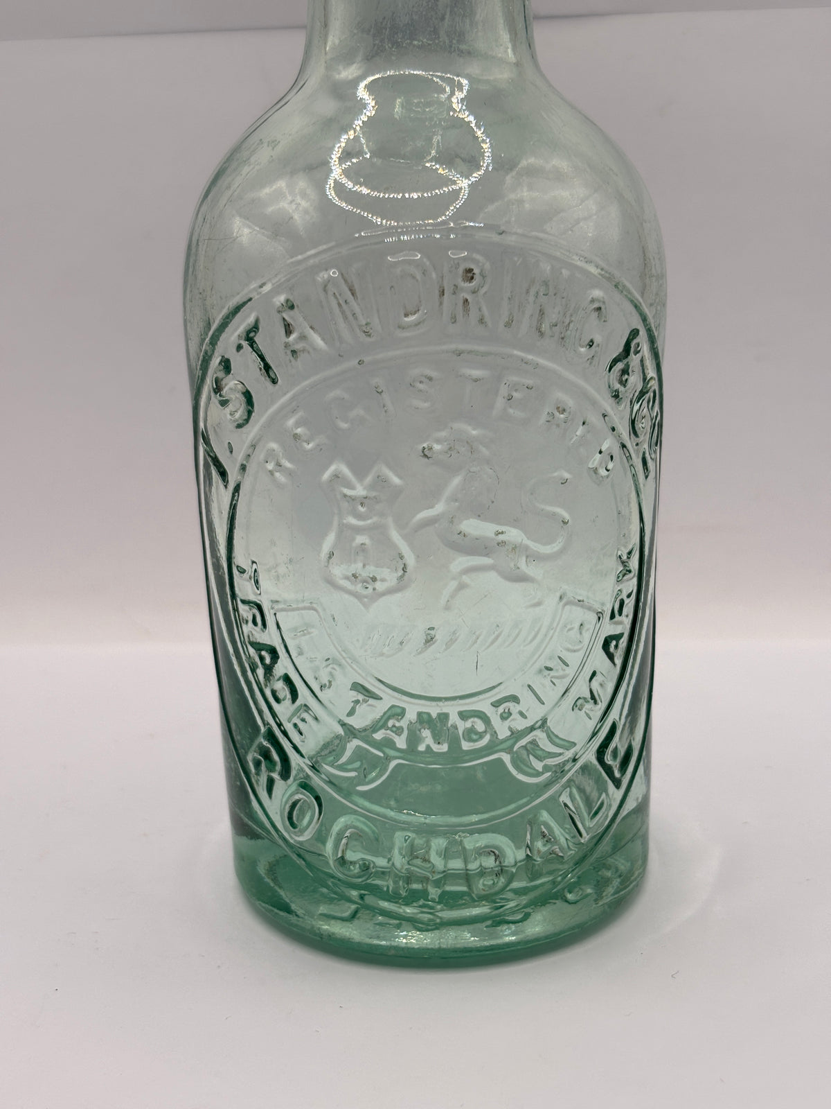 Old advertising beer bottle, I.Standring Rochdale