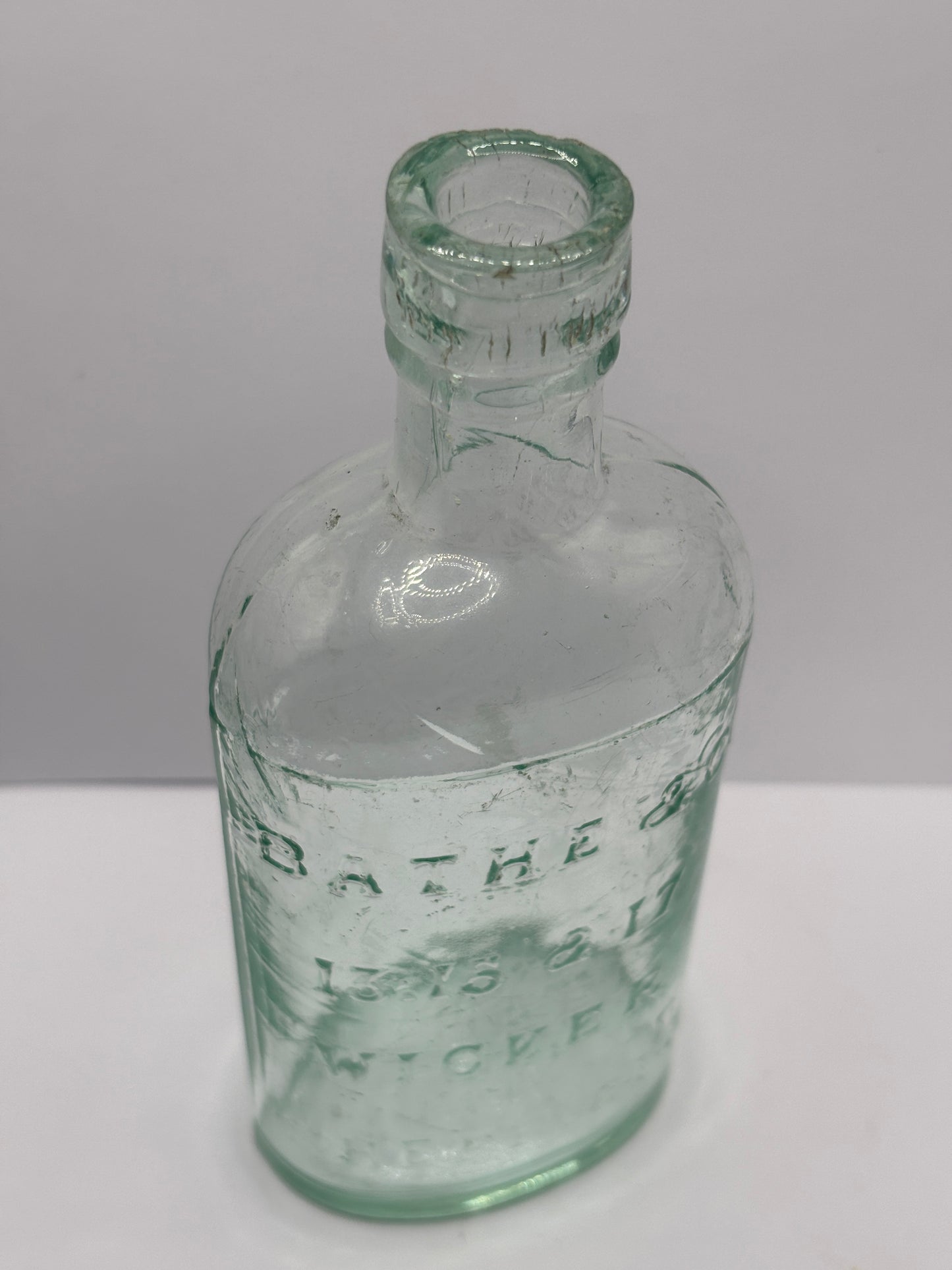 Old sheffield spirit flask,Bathe & Co Wicker Sheffield