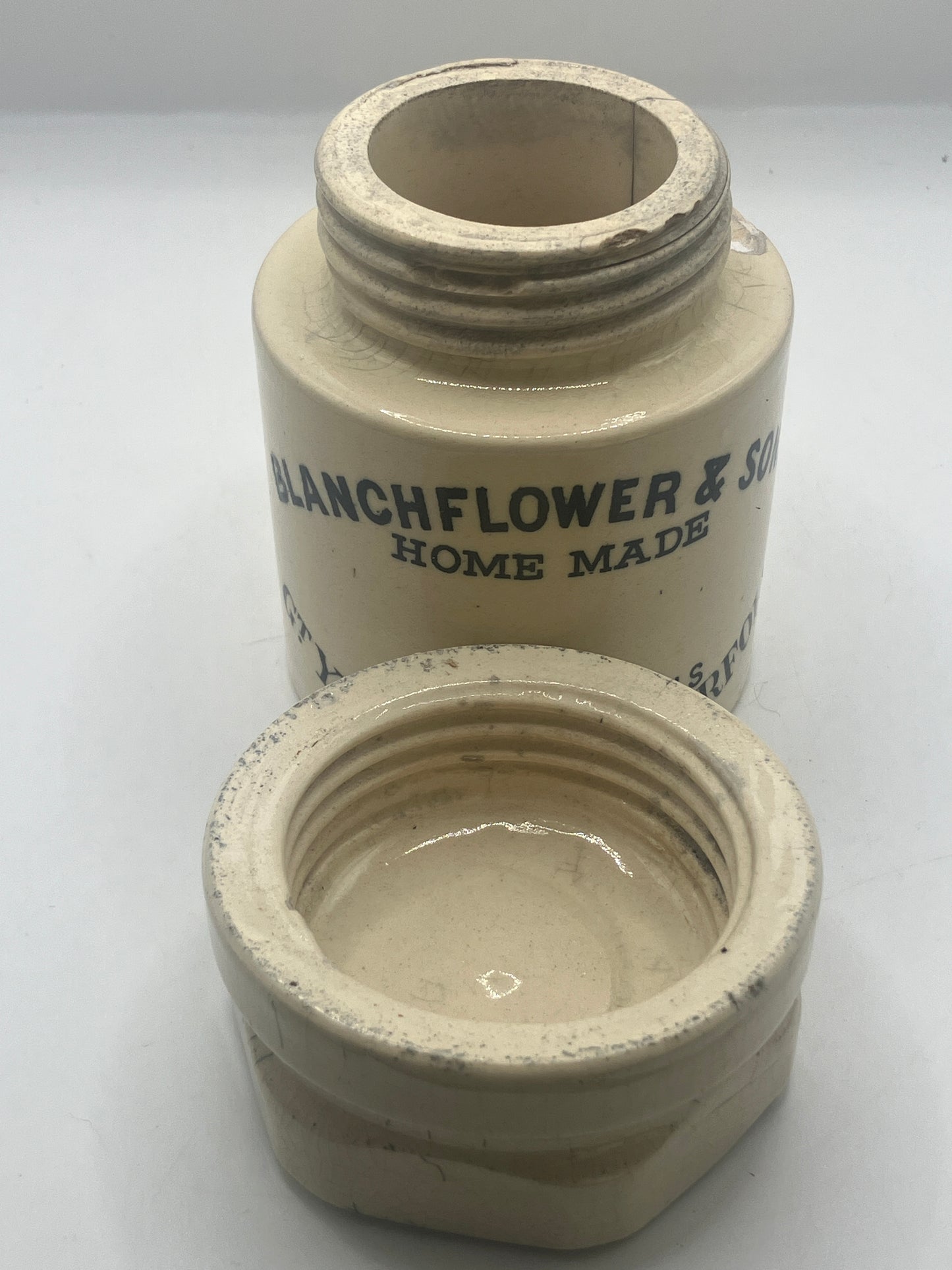 Blanchflower advertising jar