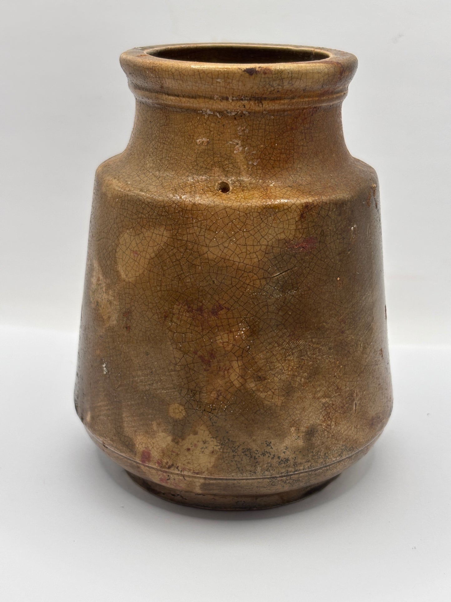 Old stoneware advertising inhaler, Hockins Bronchial inhaler