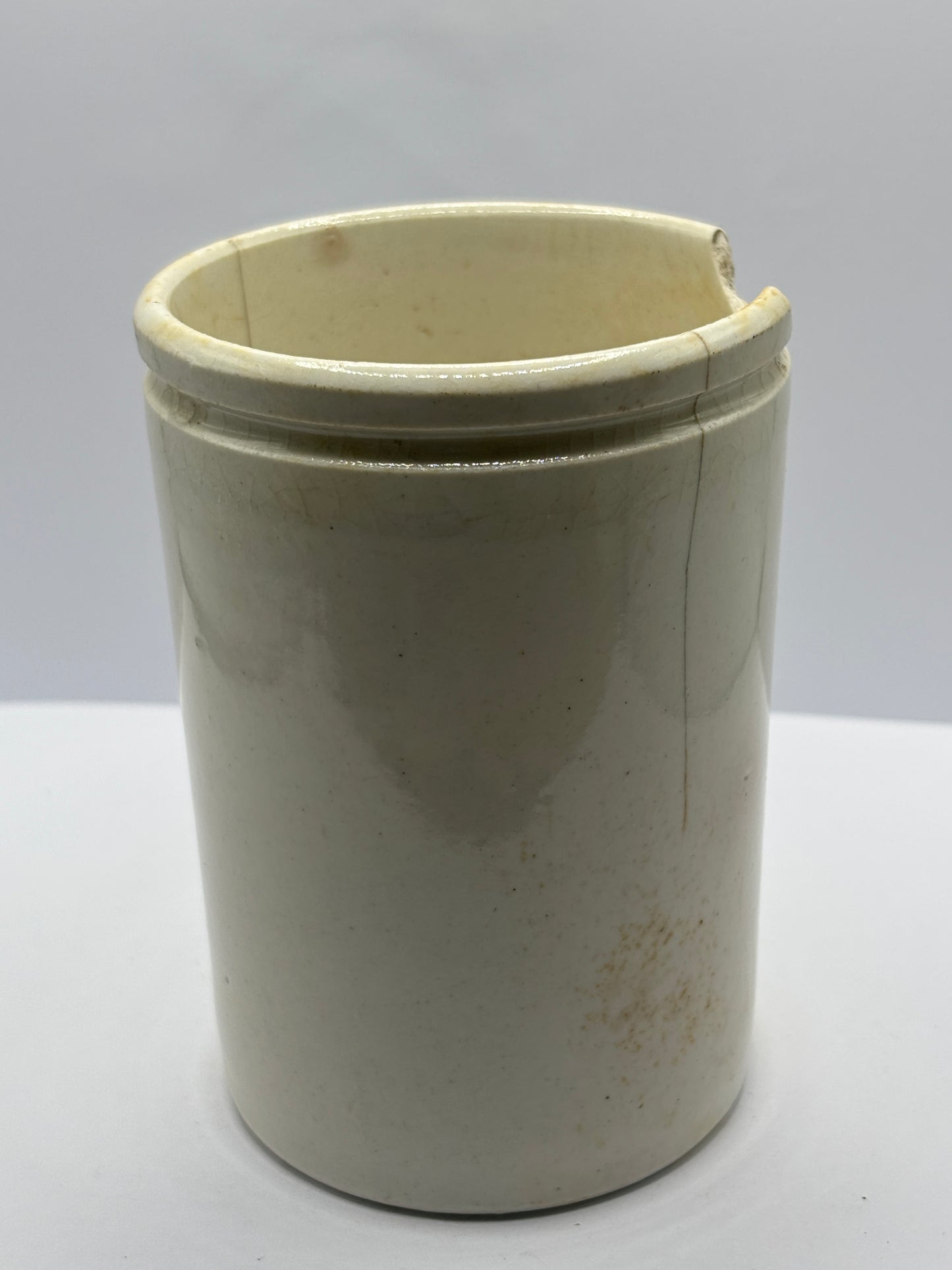Old 1lb James Keiller Dundee marmalade jar. Damaged