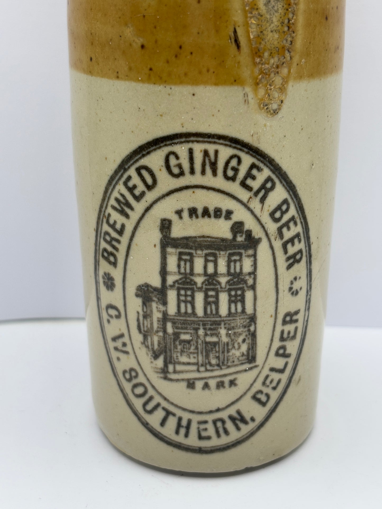 Old southern Belper ginger beer bottle