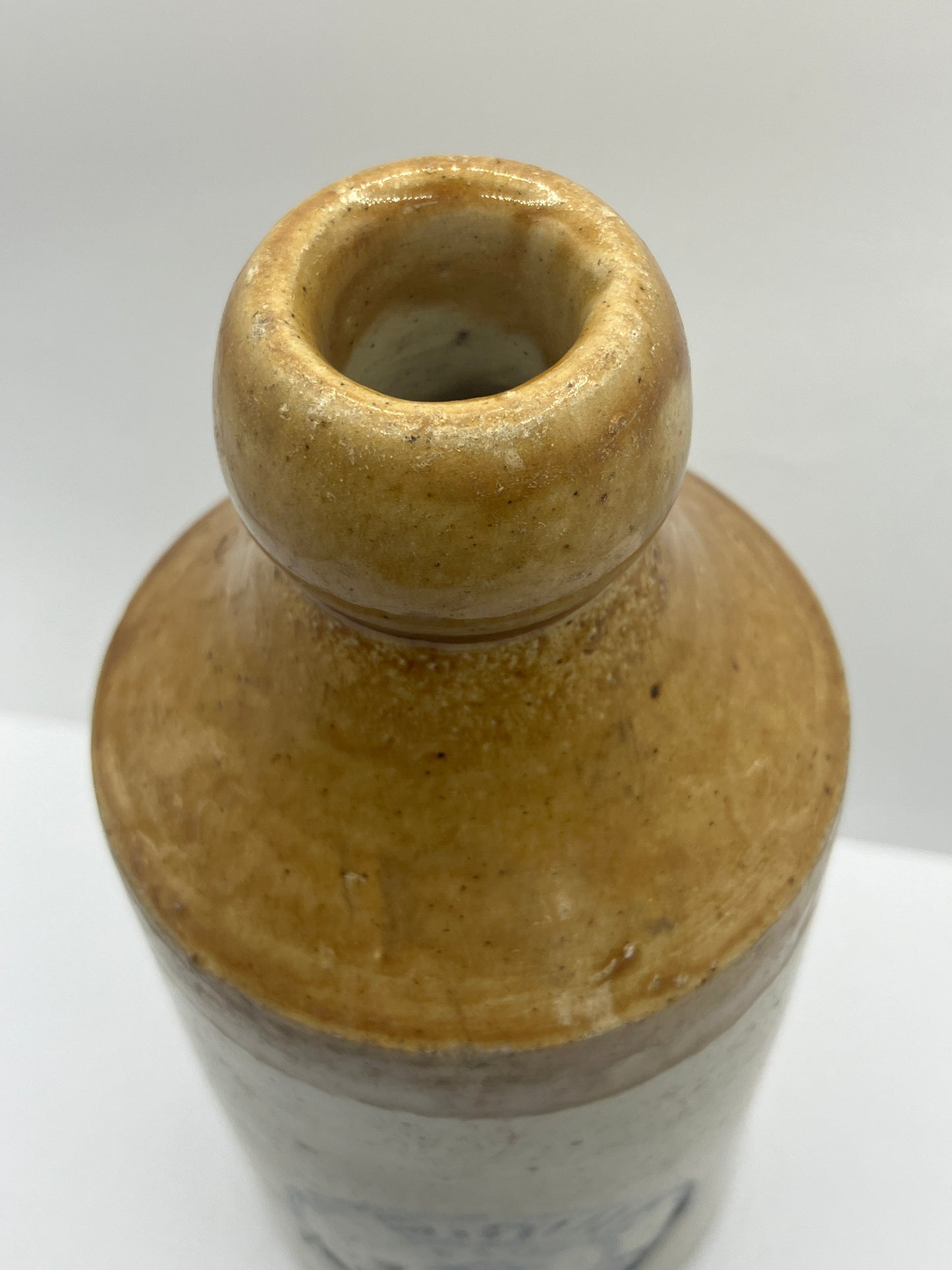 Stoneware ginger beer bottle, Preston