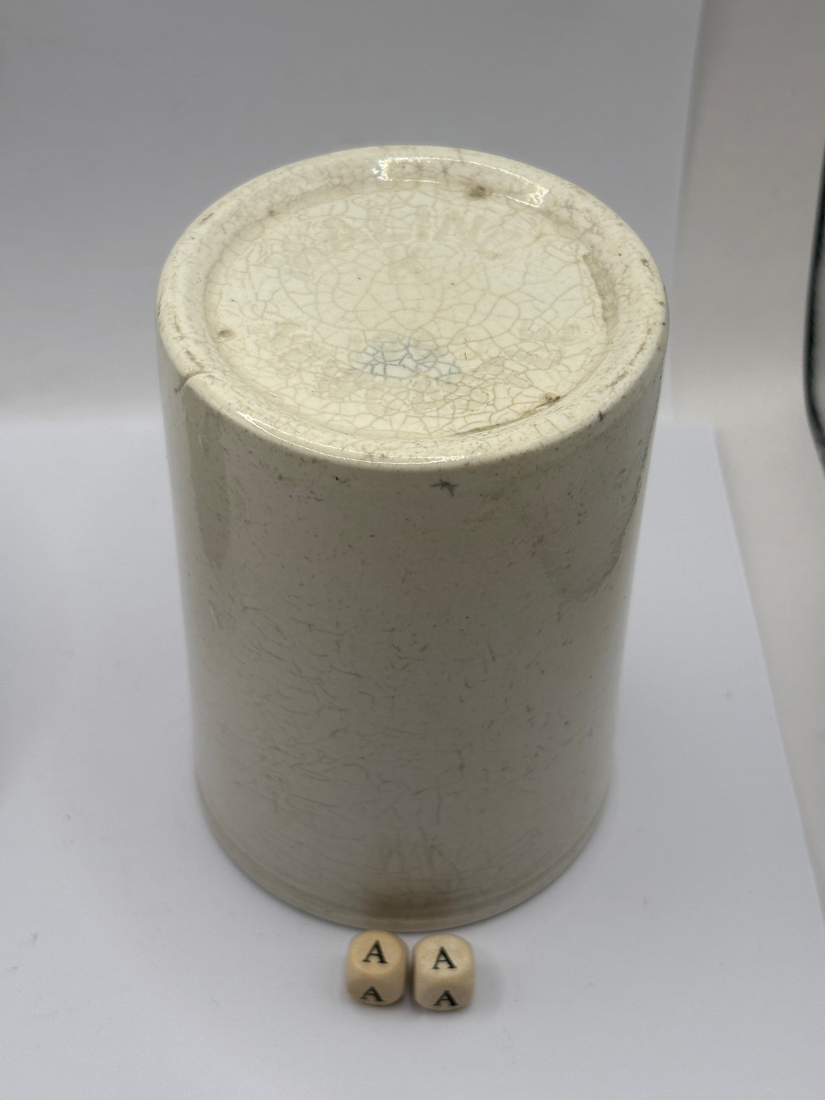 Old plain smooth mailing stoneware marmalade jar (aa)