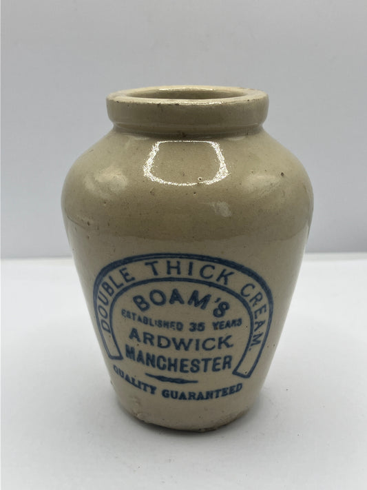 Manchester advertising cream pot