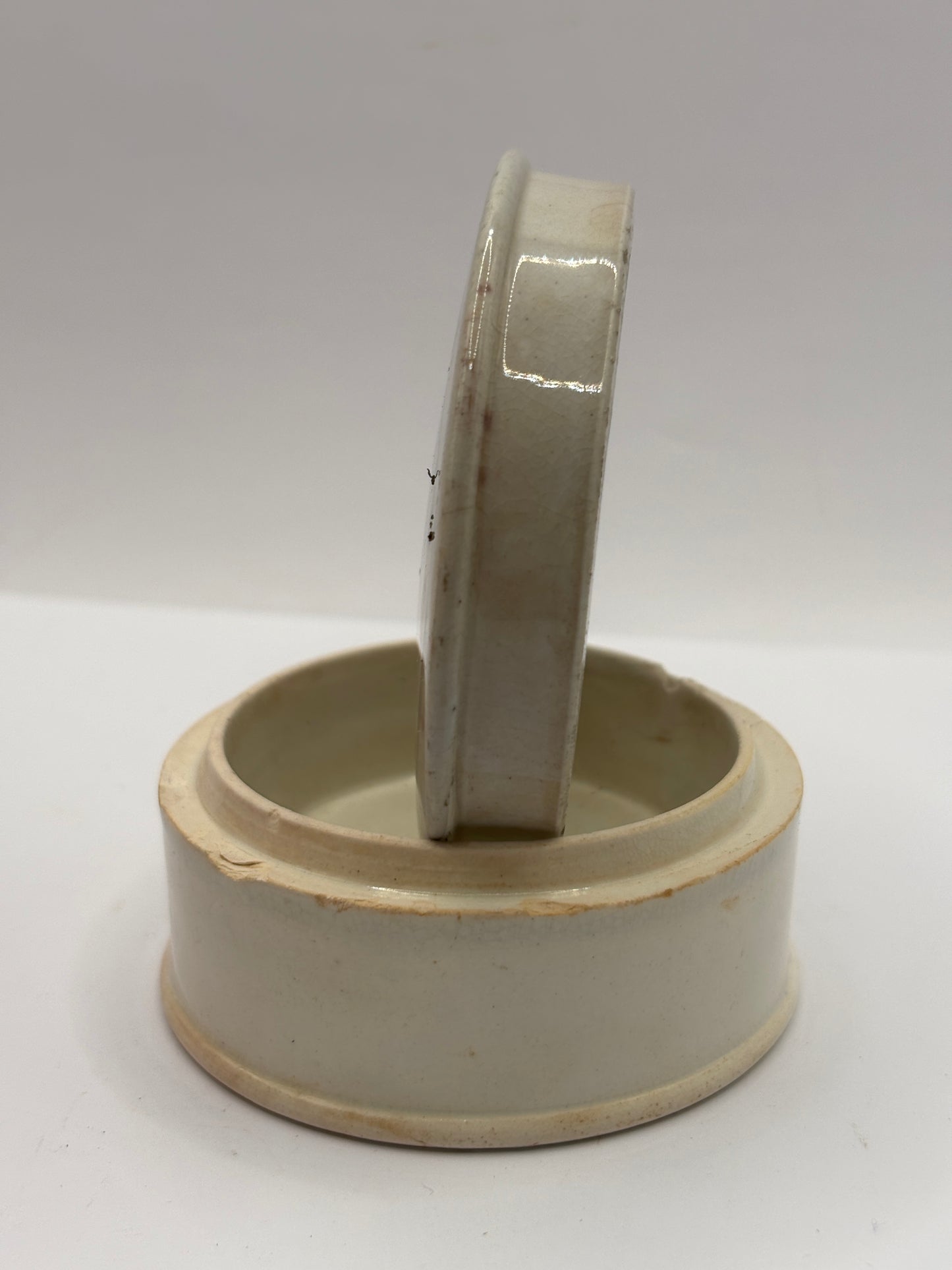 Old advertising lid and base, oriental toothpaste