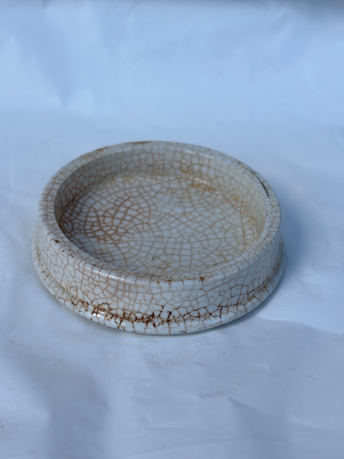 Old otto of rose cold cream advertising lid, pot lid. Harrogate