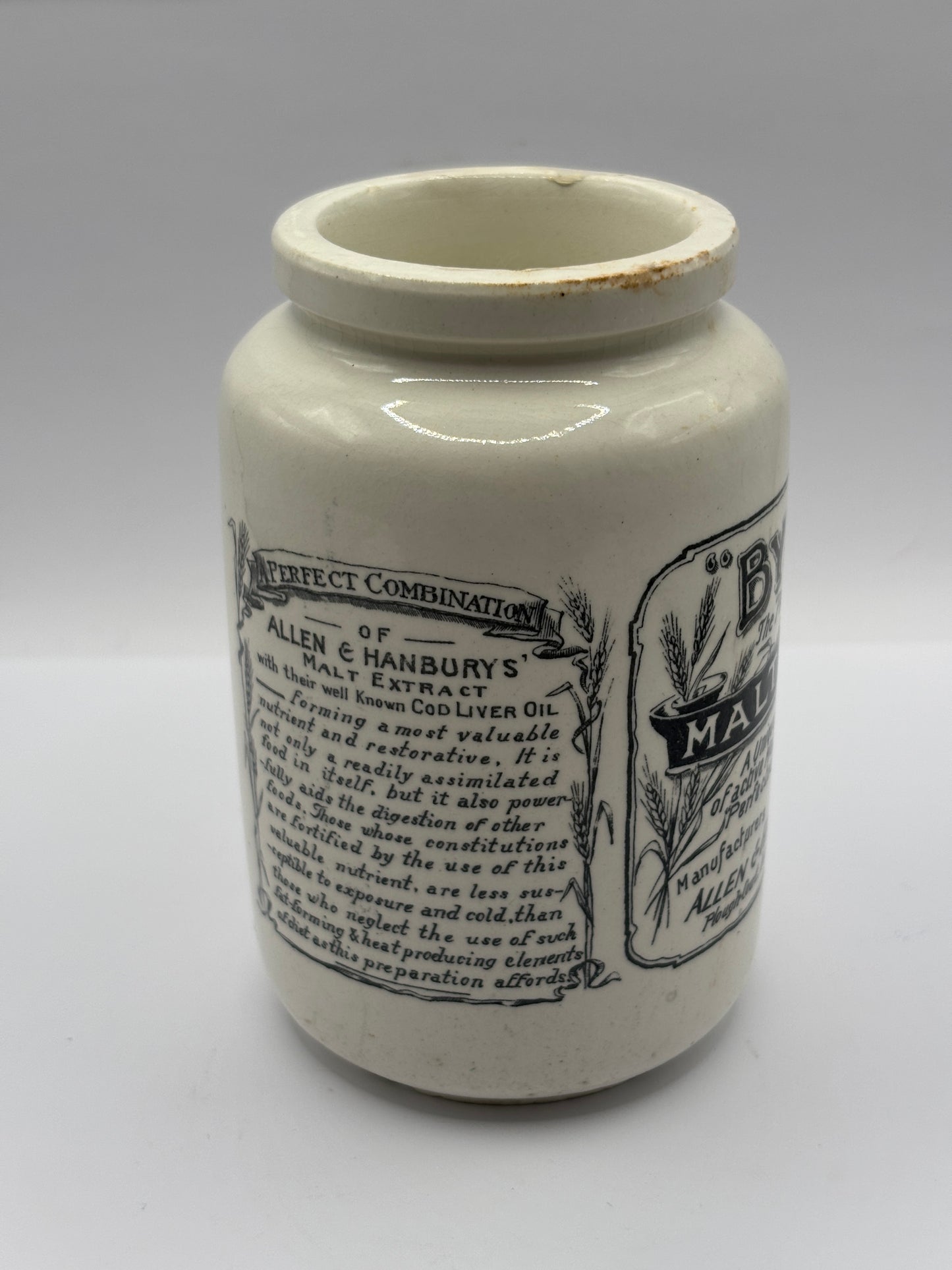 Old Bynol advertising jar